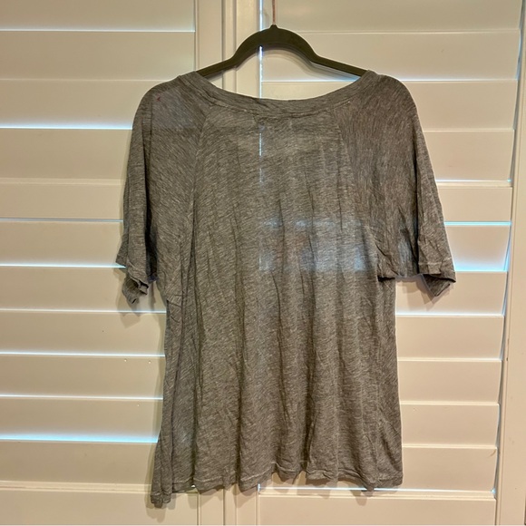 Wildfox Star Graphic Tee Grey Multi Size Large - Picture 5 of 5